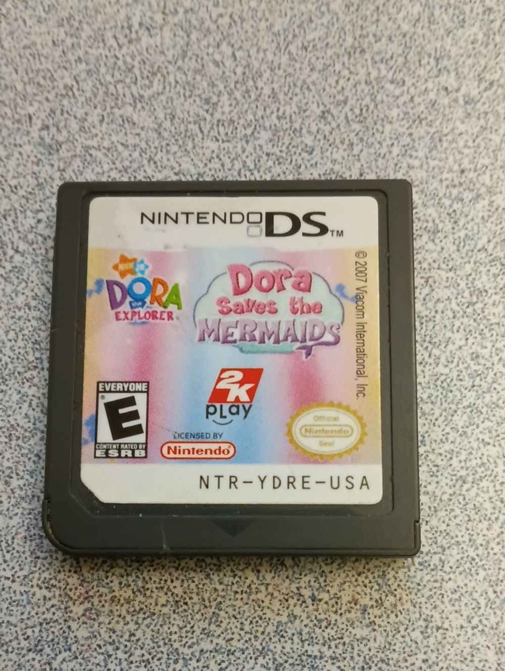 Dora Saves the Mermaids Nintendo DS Game Card - Pink and White Label